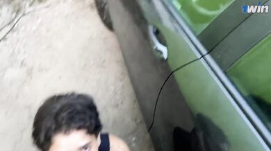 HOT PAWG fucks Uber in abandoned place, she said it was hurting