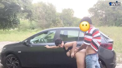 HOT PAWG fucks Uber in abandoned place, she said it was hurting