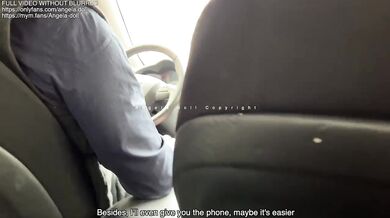 STRANGER CHALLENGE - I get fucked by an UBER driver and swallow everything from his condom