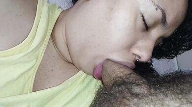 She's a skillful blowjob artist,she does what no other woman is capable of doing‍