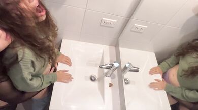 Sex in the bathroom at a party