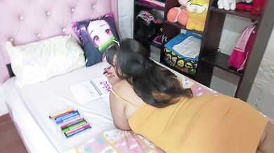 Perverted stepdad fucks his stepdaughter