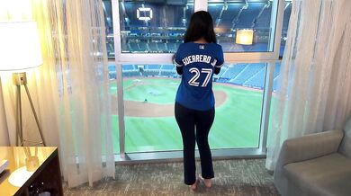Creampied in the Baseball Stadium Hotel!