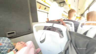 A stranger jerked off and sucked my dick in a public bus full of people