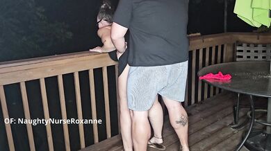 Hotwife Takes 5 Dicks Outdoors