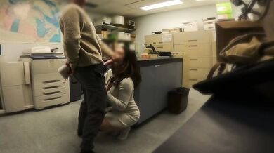 CAUGHT fucking my boss in the storage room at office Christmas party