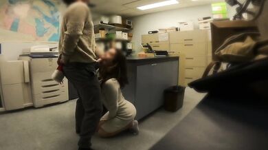 CAUGHT fucking my boss in the storage room at office Christmas party
