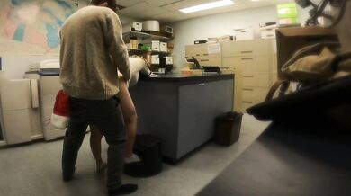 CAUGHT fucking my boss in the storage room at office Christmas party
