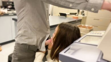 My bosses wife CATCHES me jerking off in the copy room then sucks my cock