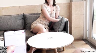 NOW I CONTROL YOUR PUSSY. I made her cum so hard in a cafe by using Lovense Ferri remote control toy