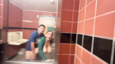 Hailey Rose gets Creampie in Whole Foods Public Bathroom