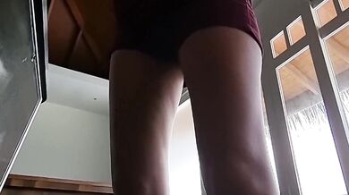 I control her pussy in public with a lovense lush - she moans and is embarassed