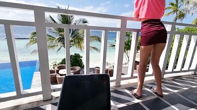 I control her pussy in public with a lovense lush - she moans and is embarassed