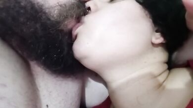 HOT AND EXCITED KISS, horny couple full of lust, kissing and moaning