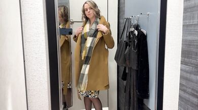 Public fun in changing room and restaurant with Lush remote controlled vibrator