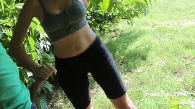 HI, CAN I HELP YOU? Cute stranger gives HANDJOB, public at the PARK, FLASHING BIG COCK, CUM in 1 SEC