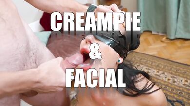 S1E1: Step mom shares hotel room with one bed, so step son fucks tight pussy till facial surprise