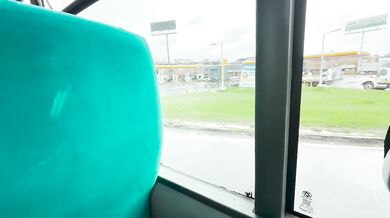 POV I ask you to film me on a REAL BUS and I almost got caught