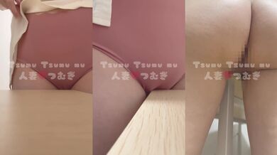 [Horn masturbation] A perverted married woman who gets excited by distributing the appearance of rubbing her clitoris crazy on the corner of the table [Personal shooting]