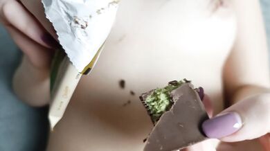 Kinky disgusting sex and cumshot with Dubai chocolate - perverted couple