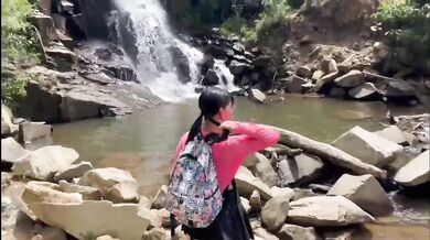 Colombian with a big ass ends up fucking with her best friend on a bike ride.