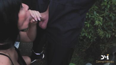 Nymphomaniac fucks her lover and the mechanic on a public-Danner Mendez & Yenifer Chacon