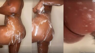 TELE Literaryvixen Super Sexy Ebony Shower Session w/ Dani Doomsday Video 8