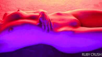 Sexy girl with sixpack abs gets fucked hard with a dildo - Ruby Crush
