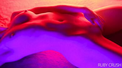 Sexy girl with sixpack abs gets fucked hard with a dildo - Ruby Crush