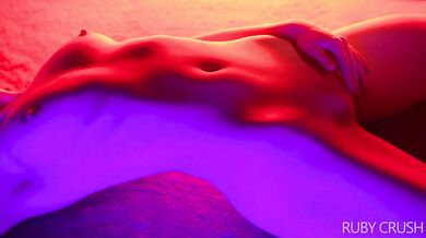 Sexy girl with sixpack abs gets fucked hard with a dildo - Ruby Crush