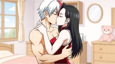 Yaoyorozu x Todoroki anal hentai part 1