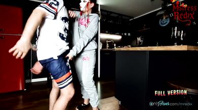Extreme squeezing balls by a sexy Mistress. BALLBUSTING CBT