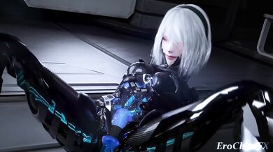 your fuckbot 2B loves to get filled up with cum