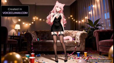 Anime Cat Girl Hentai After Party Sex - Neko Girl Erotic Audio For Men [AI Generated Hentai]