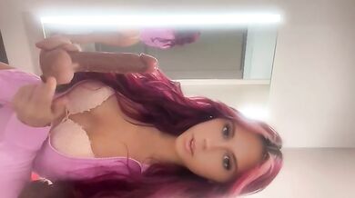 SNEAKING INTO DRESSING ROOM WITH DILDO