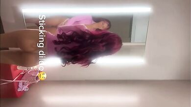 SNEAKING INTO DRESSING ROOM WITH DILDO