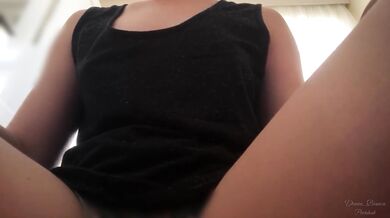 At my friend's beach house, her brother is a few meters away # Playing boobs # fetish