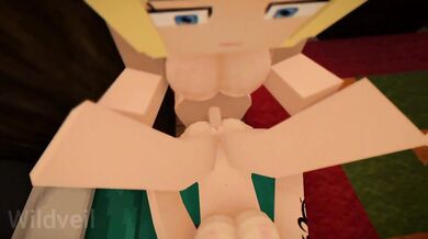 Minecraft porn animation dark hair beauty gets fucked