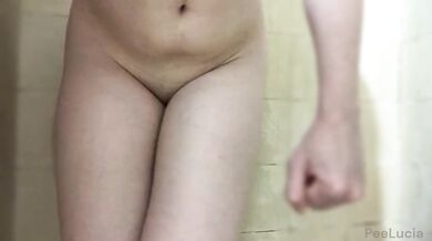She held it in as long as possible to have more pleasure! Peeing ;)