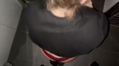 The cleaning lady needed to clean her tits after this!!