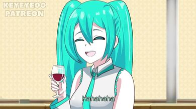 Miku fucks Teto after the party Hatsune Miku x Teto Kasane Animation
