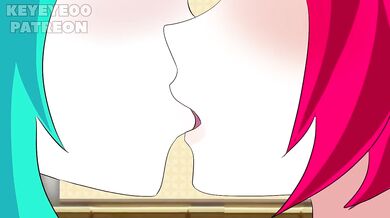 Miku fucks Teto after the party Hatsune Miku x Teto Kasane Animation