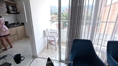 Pareja amateur estrena camara nueva teniendo sexo muy tierno y cremoso por la mañana