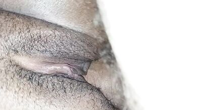 Extreme close-up of a very purple pussy, you can feel it fucking in pov