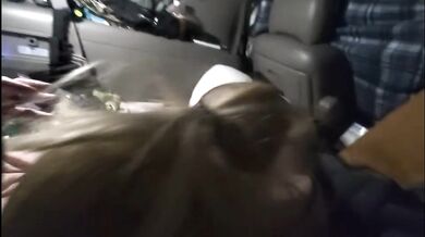Beautiful busty blonde gives amazing deep throat before taking it raw doggy