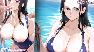 Nico Robin Big Tits Swim Suit