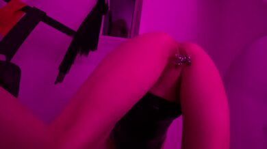 Master & KatyTheMilf in hardcore deepthroat and anal scene, introducing the new white playroom, 6 mm extreme intimate piercings