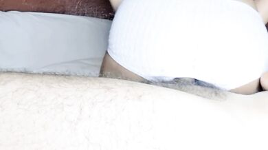 Little slutty stepdaughter likes it rough with her underwear on.