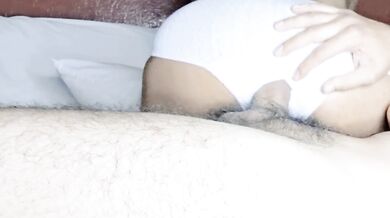 Little slutty stepdaughter likes it rough with her underwear on.