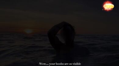 Real Scene. My sweet girlfriend gave me a sloppy blowjob on the beach | Love at sunset | Real Amateur